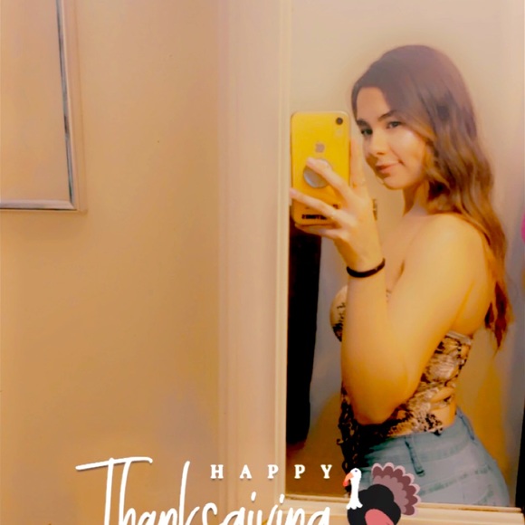 Snake print tube bodysuit - Picture 1 of 5